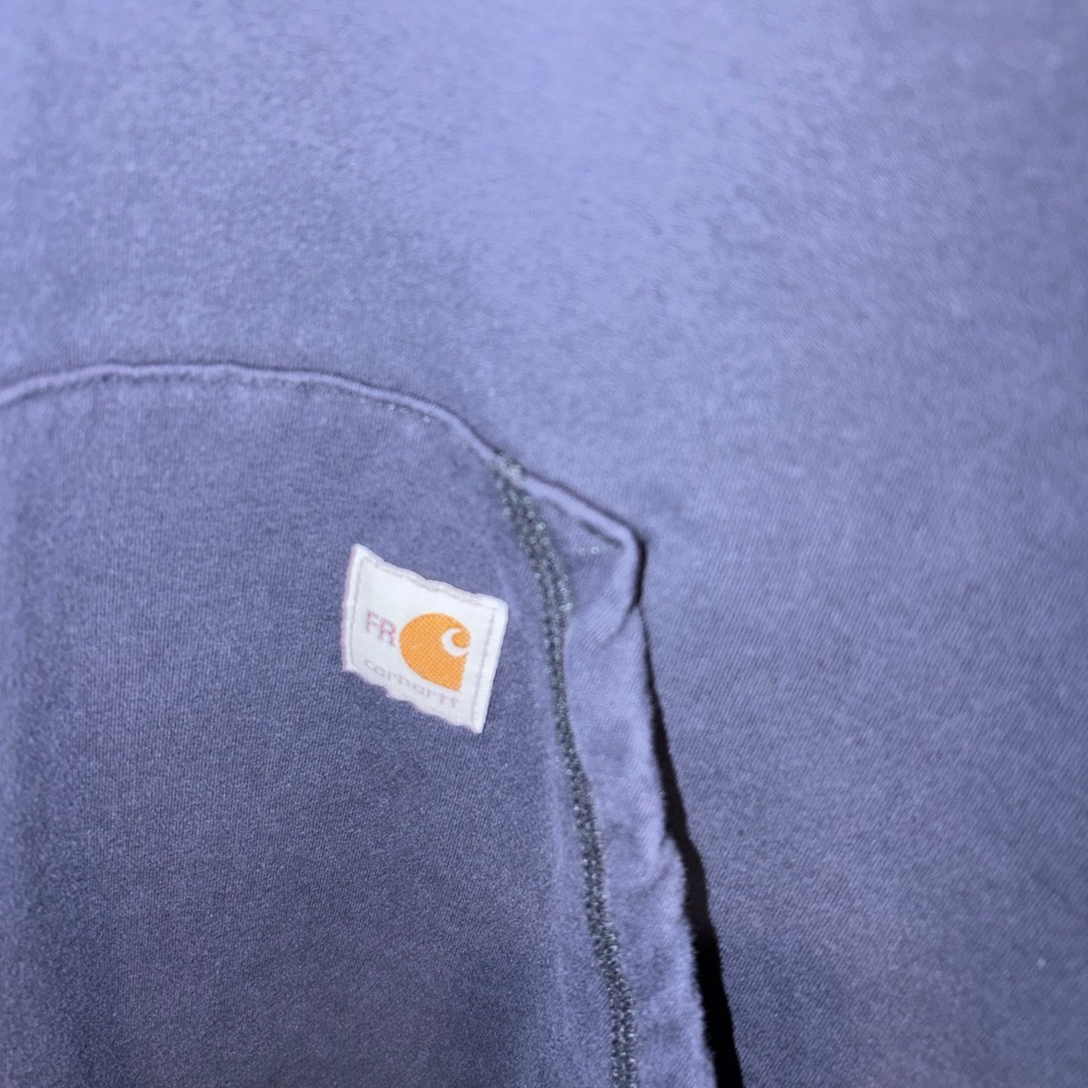 Carhartt FR Flame Resistant Full Zip Hooded Sweatshirt Dark Navy - Picture 4 of 4
